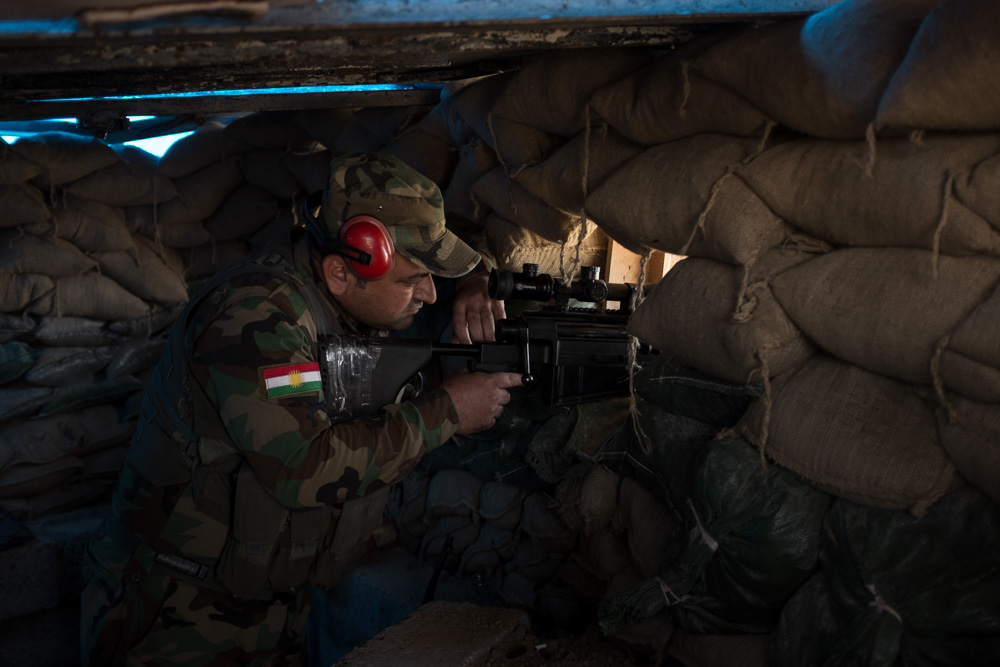 Peshmerga offensive during the liberation of the Turkmen village of Bashir, southern Kirkuk Province, April 30, 2016. (Photo: Kurdistan24/Alexandre Afonso)